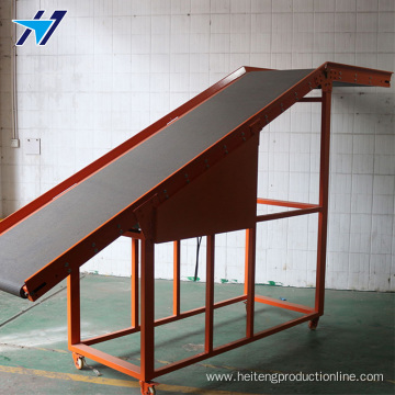 Orange abrasion resistant climbing conveyor